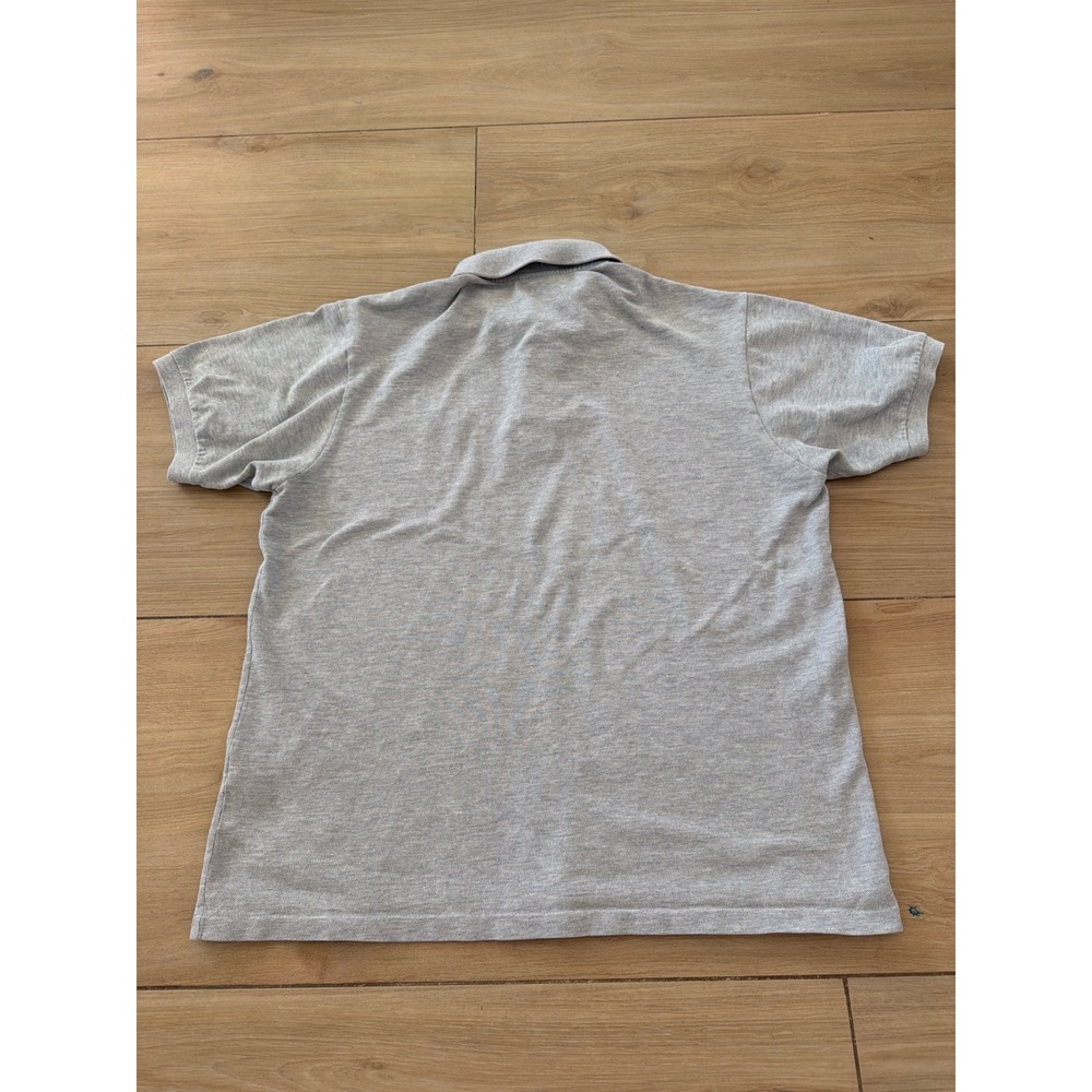 Lacoste Mens Short Sleeve Pique Polo Shirt Gray Crocodile Logo Size XL RN87651 - Picture 5 of 5